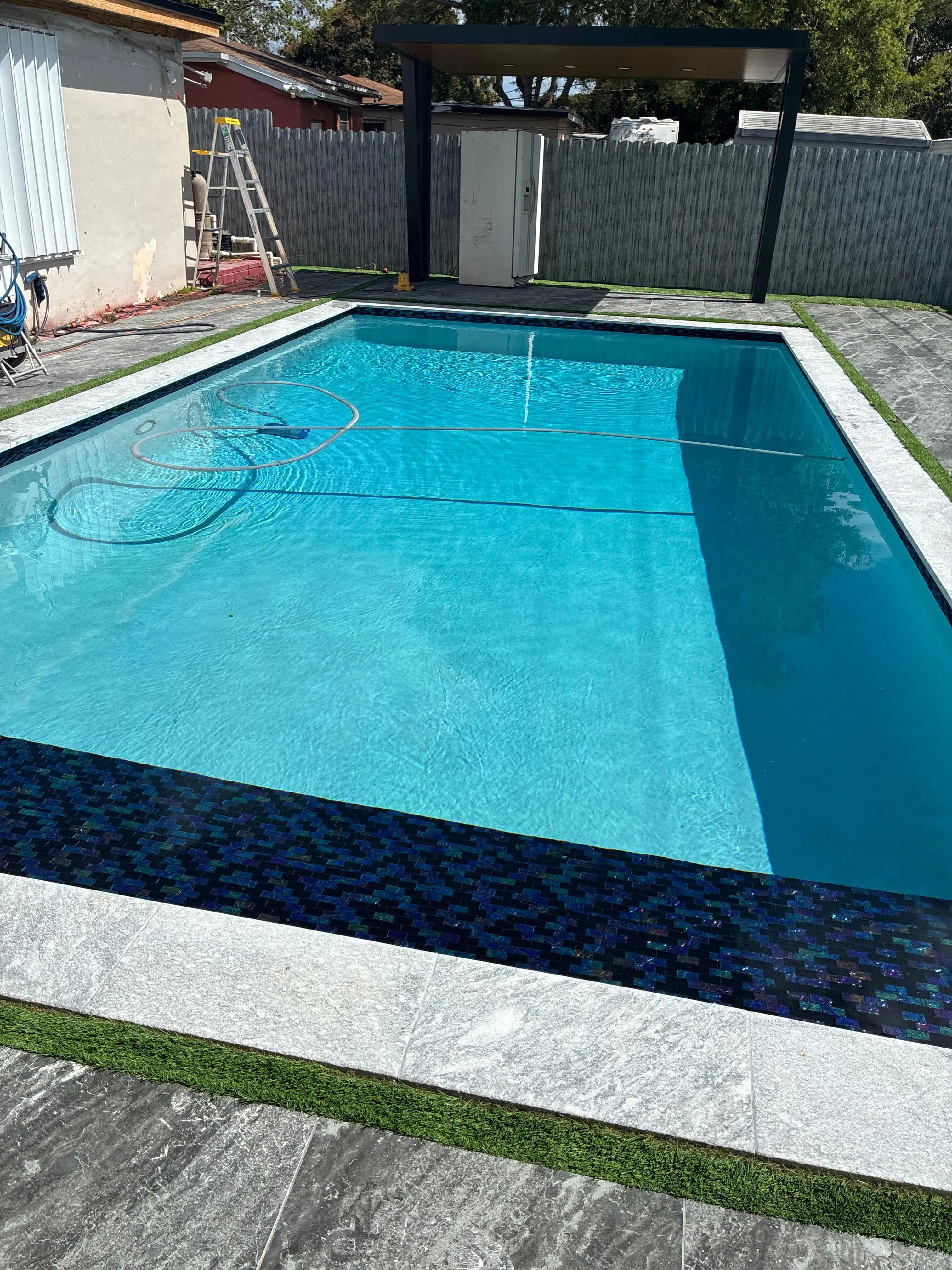 Modern Pool with Pergola